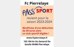 Le Pass’Sport est reconduit pour la saison 2023/2024 👍