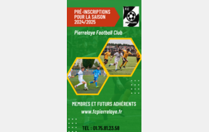 Inscriptions Saison 2024/2025 