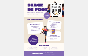 STAGE DE FOOTBALL DE PRINTEMPS