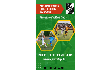 Inscriptions Saison 2024/2025 